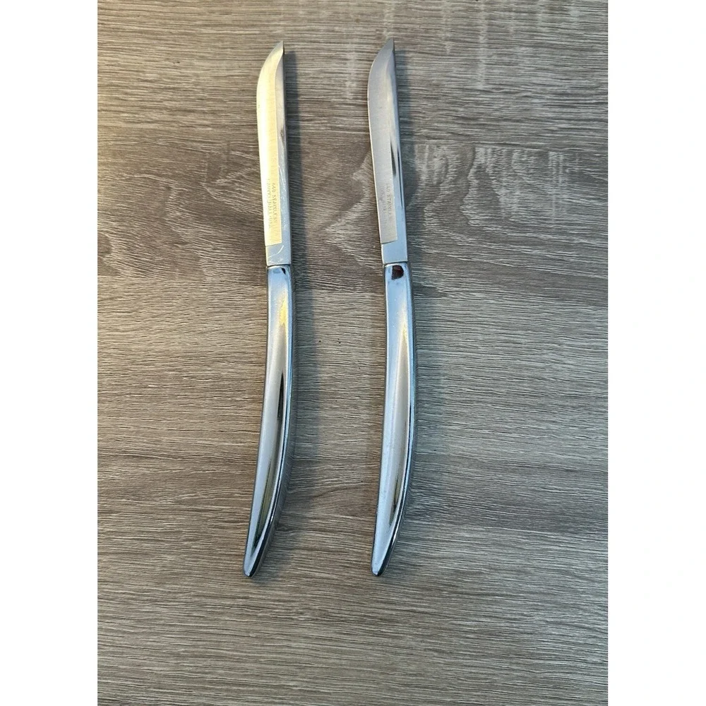 Vintage Carvel Hall 440 Stainless Steel Knife Set of 2‎ Vintage USA Made Cutlery